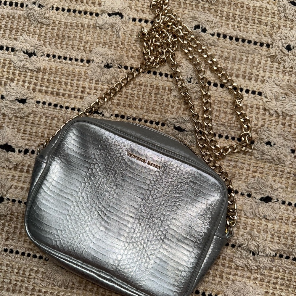 Victoria's Secret Silver Crossbody Bag